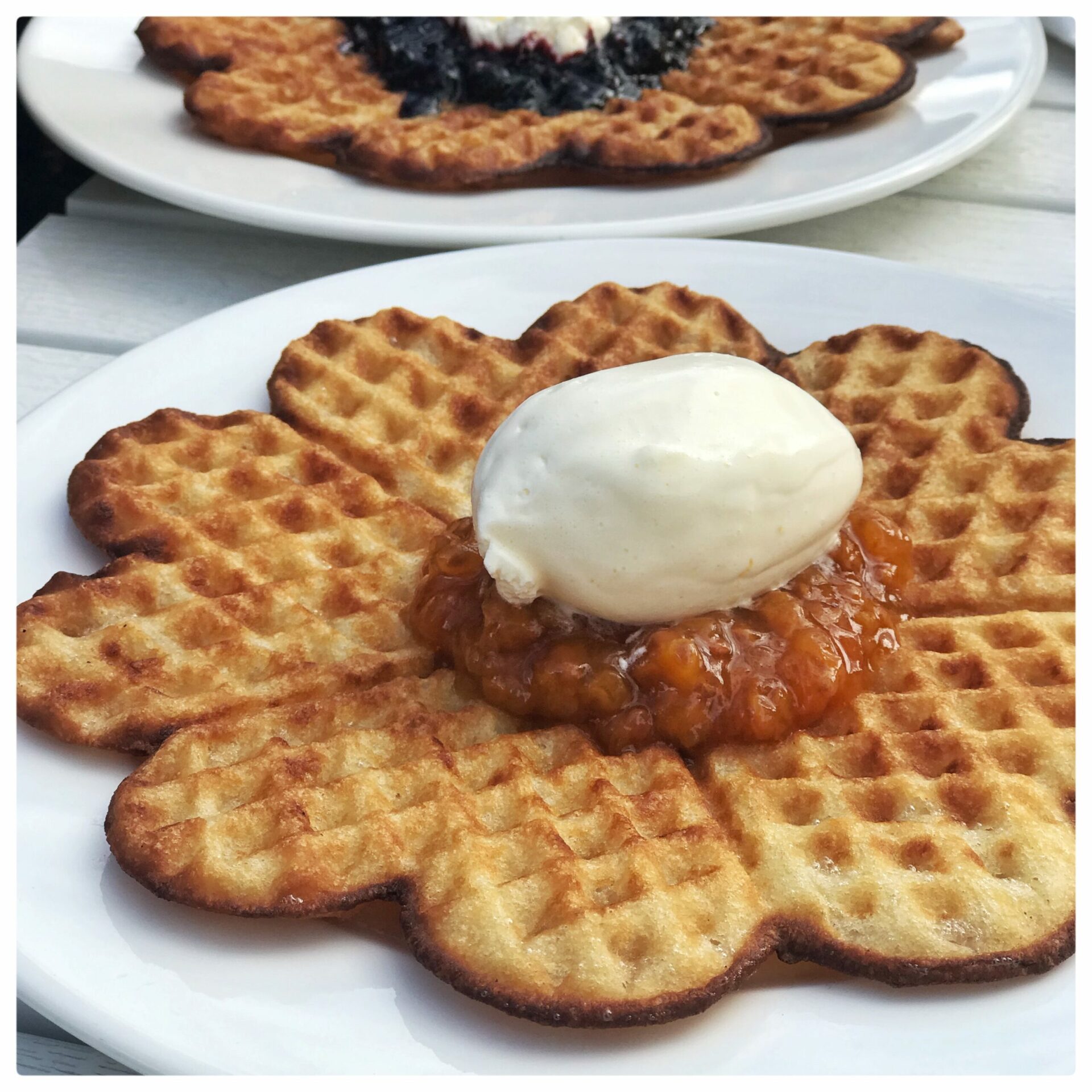 You get the best waffles in Brännland