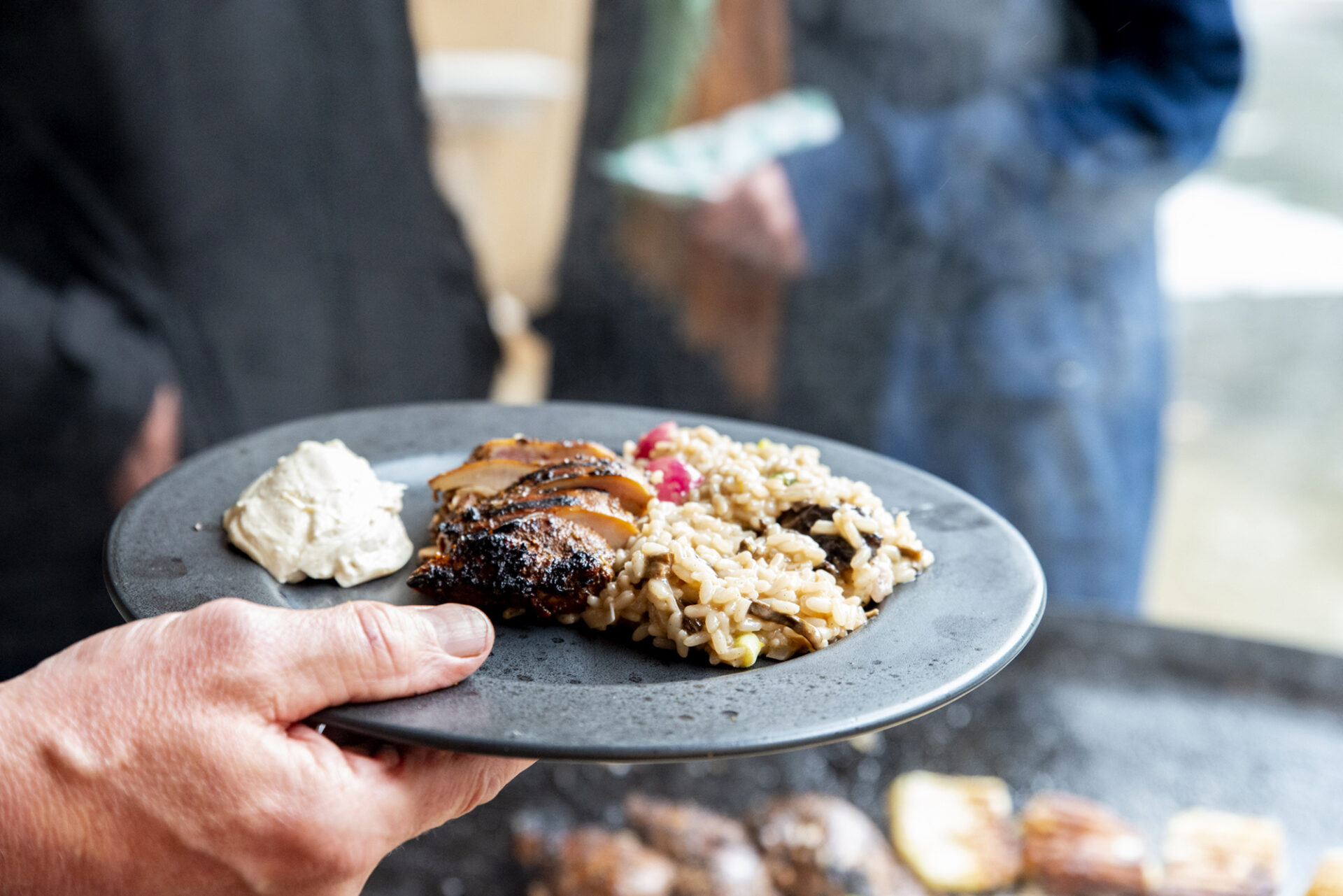 Risotto och smörstekt sockerkaka